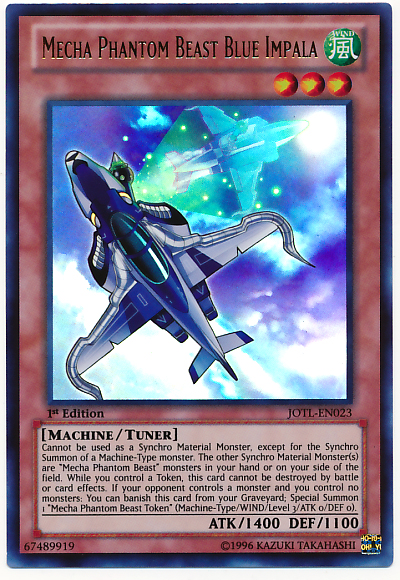 thumbnail image 2 of Yu-Gi-Oh! Mecha Phantom Beast Coltwing Card (JOTL-EN024) - Common - Judgment Of The Light 2 of 10
